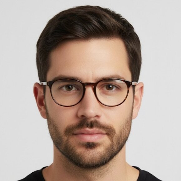 Vintage Gucci Tortoiseshell Round Glasses Frames w/ Case - 50mm 🇮🇹 - Picture 1 of 12